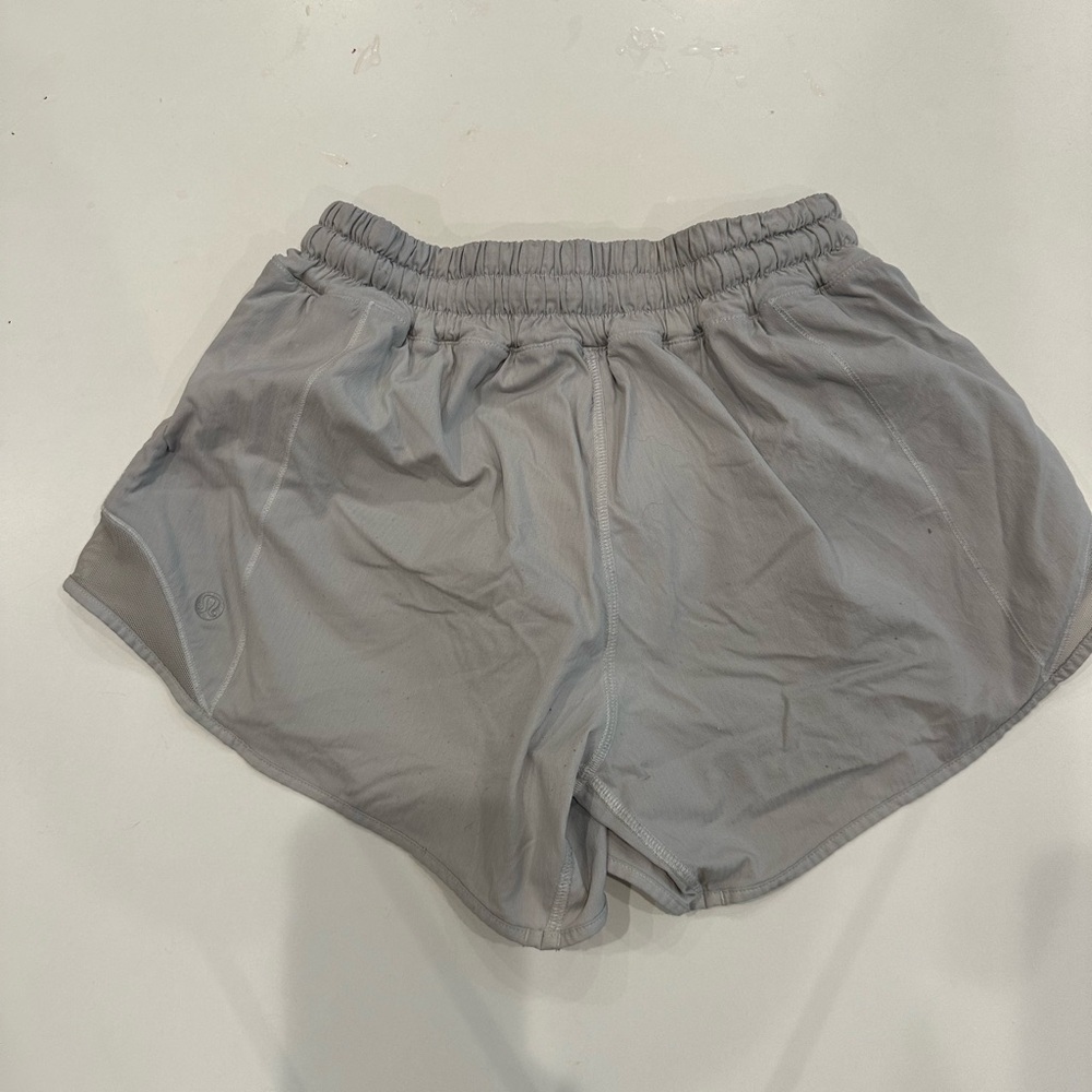 Lululemon gray shorts, side zip pocked and key pocket. Size 2 tall